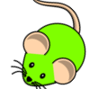 souris verte